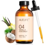 Vanilla Coconut Essential Oil for Diffusers & Candle Making, 118ml (4 fl oz) Large Bottle, Long Lasting Scent Oil for Home Fragrance, Soaps, DIY & Aromatherapy