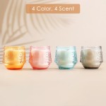 Black Jar & Luxury Glass Scented Candle Set, Candle Gift for Men & Women, Aromatherapy Candle, Candles for Home Scented