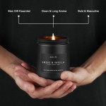 Fall Candle Set + Men Candle Set, 4pack Scented Candles for Home, Soy Candles, Gifts for Women & Men