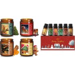 Christmas Gifts Set with Xmas Candles & Christmas Essential Oils Set for Women & Men, Holiday Candle Gifts, Soy Candles Home Scented, Essential Oils for Diffusers for Home