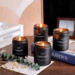 Men Candle Set + Christmas Candle Set, 4Pack Scented Candle, Candle Gifts - Soy Candles Home Scented, Christmas Gift for Women and Men