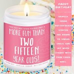 50th Birthday Gifts for Women, Perfect Birthday Present, Funny Presents for Mom, Friends, Wife, Sister, 7oz Vanilla Cream-Scented Candle