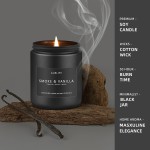 Men Candle Set + Christmas Candle Set, 4Pack Scented Candle, Candle Gifts - Soy Candles Home Scented, Christmas Gift for Women and Men
