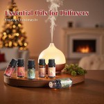 Christmas Gifts Set with Xmas Candles & Christmas Essential Oils Set for Women & Men, Holiday Candle Gifts, Soy Candles Home Scented, Essential Oils for Diffusers for Home