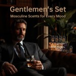 Men Essential Oils Set for Diffuser, Father's Day Gift for Men - 6x10ml Masculine Fragrance Oils for Candle Making, Scented Oil Gift Set, Mahogany, Sandalwood, Cologne, Smoke Vanilla, Oak, Leather