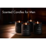 Lavender & Wood Scented Candle - Candle for Men