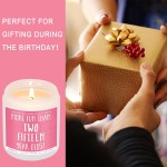 50th Birthday Gifts for Women, Perfect Birthday Present, Funny Presents for Mom, Friends, Wife, Sister, 7oz Vanilla Cream-Scented Candle
