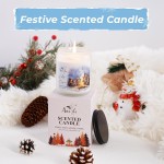 Hello Winter Candle | Fresh Citrus & Jasmine Scented Soy Candles - Winter Aromatherapy Candles Gift for Women & Men, Cozy Holiday Home Décor Candle, Long Lasting Clean Burn