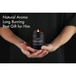 Lavender & Wood Scented Candle - Candle for Men