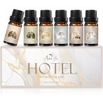 Auelife Hotel Collection Diffuser Oil Set - 6x10ml Luxury Hotel Scent Essential Oils for Diffuser - Fragrance Oil Variety Pack- Ideal for Home, Spa, DIY Candle Making Gift