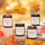 Fall Candle Set + Men Candle Set, 4pack Scented Candles for Home, Soy Candles, Gifts for Women & Men