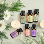 Auelife Floral Essential Oils Set - Mother's Day & Birthsday Gift, 6x10ml Rose, Jasmine, Lavender, Gardenia Pure Fragrance Oils for Diffuser, Candle Making, DIY Bath Bomb, Romantic Home Aromatherapy