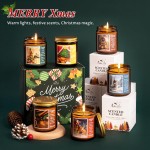 Christmas Candles | Christmas Wishes Scented Candle, Holiday Soy Wax Candles for Home Scented,Aromatherapy Gifts for Women and Men, Cozy Winter Candle for Home Decor, 7 oz