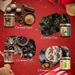 Christmas Gifts Set with Xmas Candles & Christmas Essential Oils Set for Women & Men, Holiday Candle Gifts, Soy Candles Home Scented, Essential Oils for Diffusers for Home