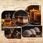 Bakery Essential Oils Set, Fragrance Oil for Diffusers for Father's Day, Candle Making, Aromatherapy Scented Oil Gift for Men - Vanilla Bean, Cookies, Chocolate Crepes, Cupcakes, Cinnamon Rolls, Bread