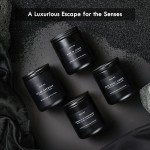 Scented Candles Set | Men Candle Set, Scented Candles for Home, Gifts for Men Aromatherapy Gift Set - 4 Pack Manly Gifts Soy Candle of Leather/Smoke & Vanilla/Oak/Lavender