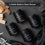 Scented Candles Set | Men Candle Set, Scented Candles for Home, Gifts for Men Aromatherapy Gift Set - 4 Pack Manly Gifts Soy Candle of Leather/Smoke & Vanilla/Oak/Lavender